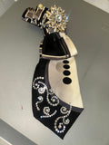 Black & white Goddess tie