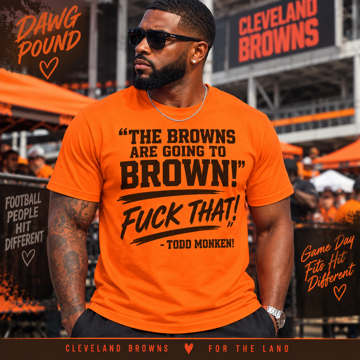 The Browns Are Going to Brown – F That Cleveland Football T-Shirt