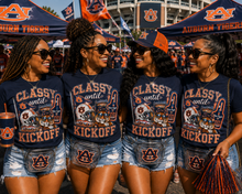 Classy Until Kickoff™ College Edition Football T-Shirt | Women's College Game Day Tee
