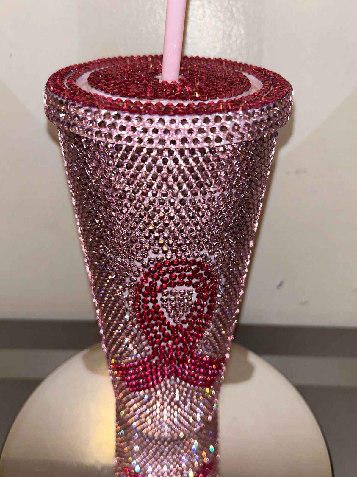 Pink Ribbon Bling Tumbler