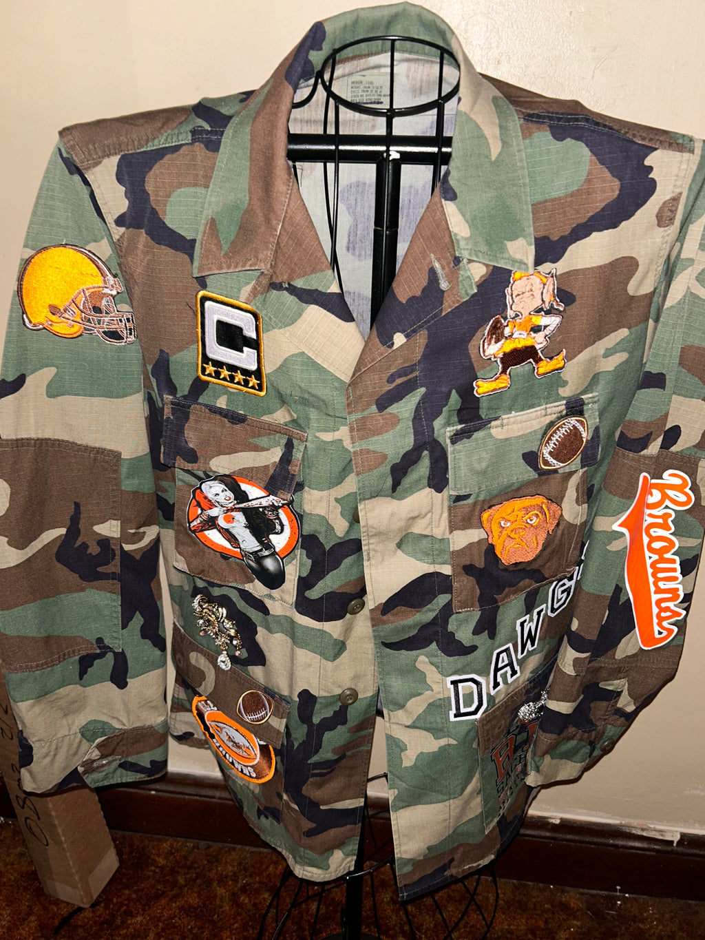 Custom Camo Football jacket