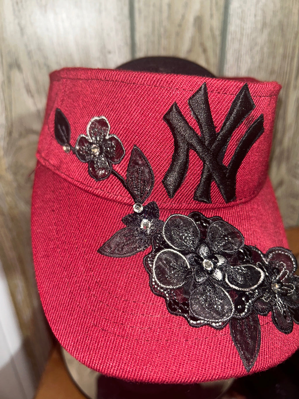 Burgundy NY Visor