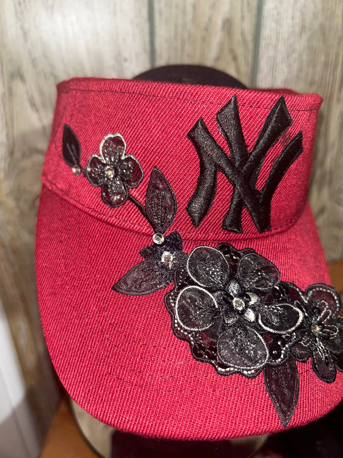 Burgundy NY Visor
