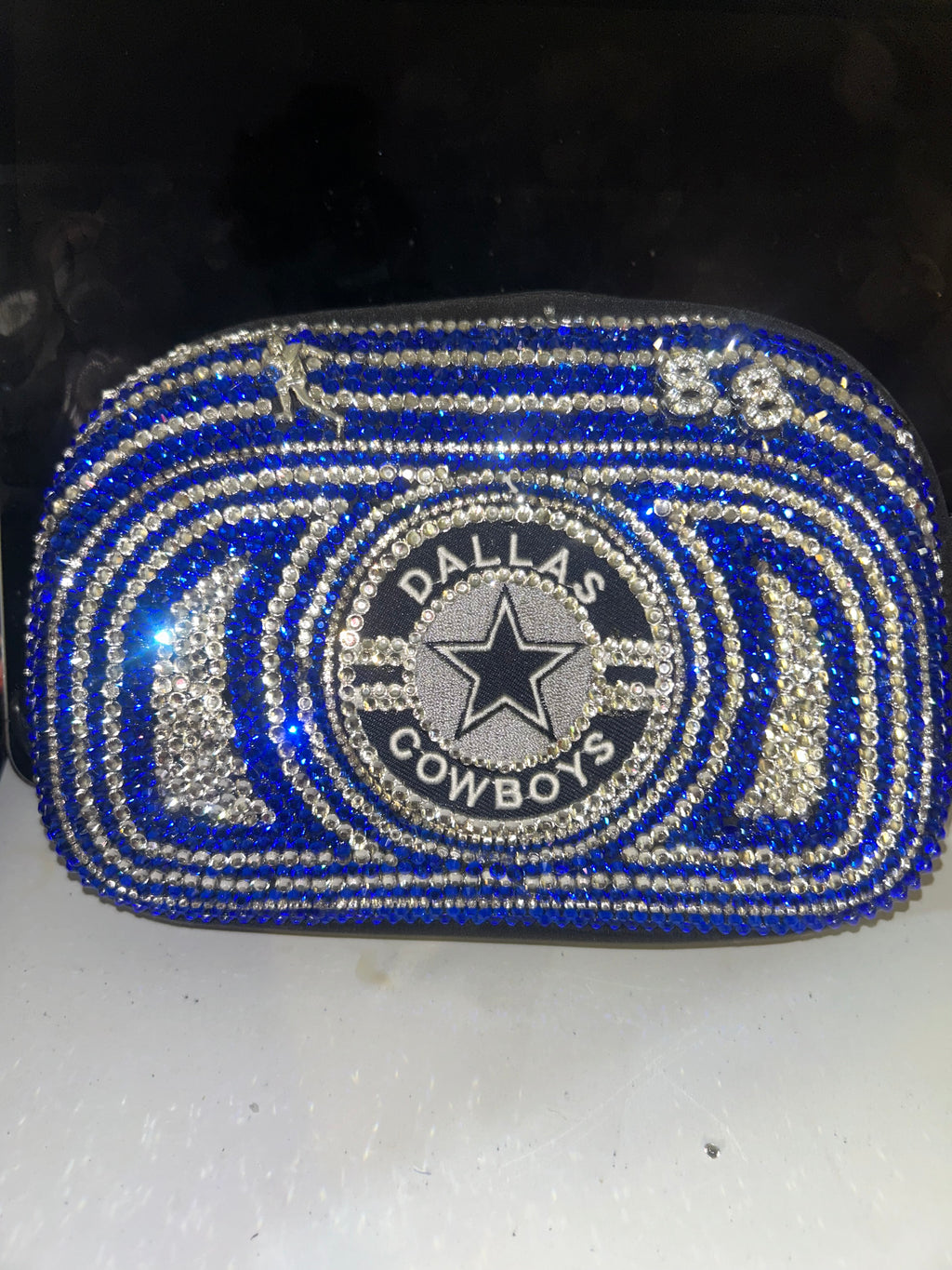 Custom Bling Football Team Croc Fanny Pack | Rhinestone Sports Crossbody Bag | Custom Team Designs