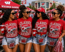 Classy Until Kickoff™ College Edition Football T-Shirt | Women's College Game Day Tee