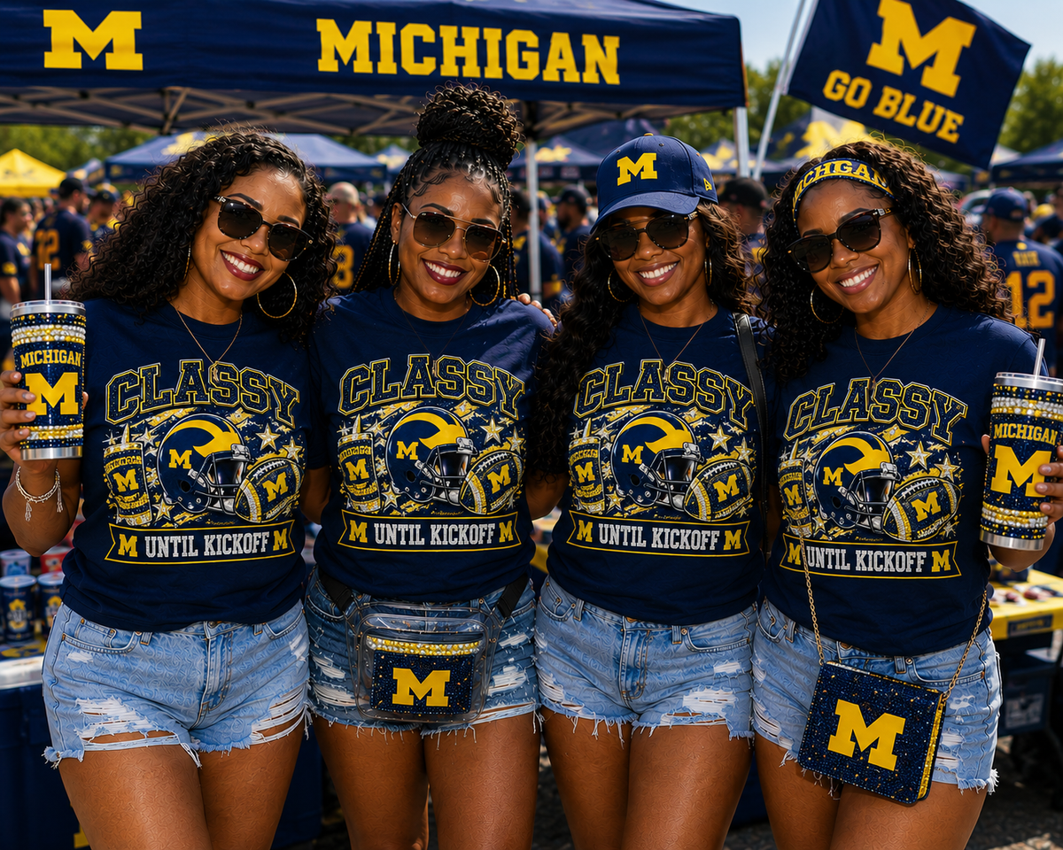 Classy Until Kickoff™ College Edition Football T-Shirt | Women's College Game Day Tee