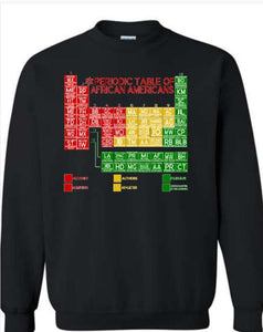 African American Periodic Table Sweatshirts