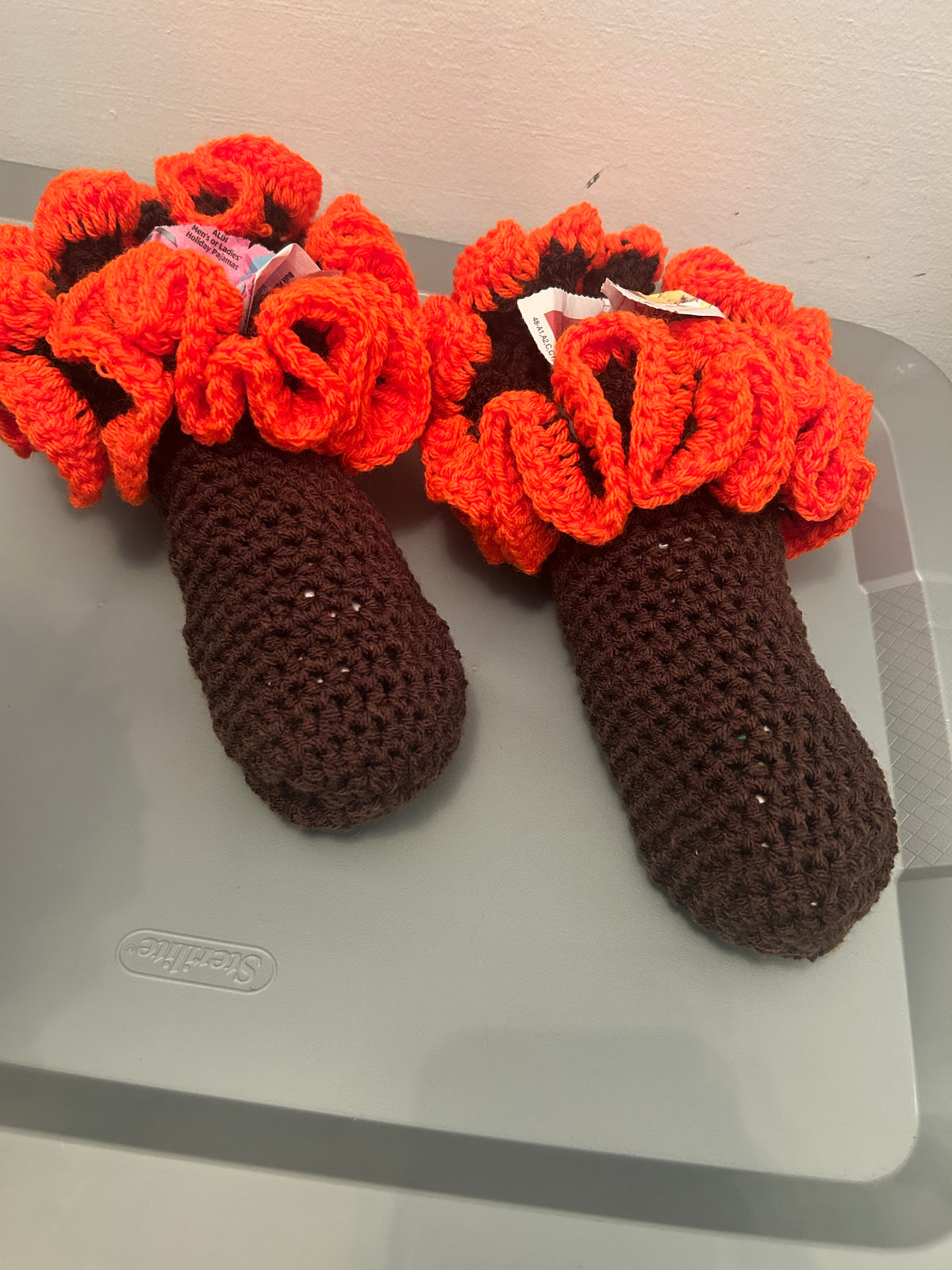 Crochet Ruffle Socks