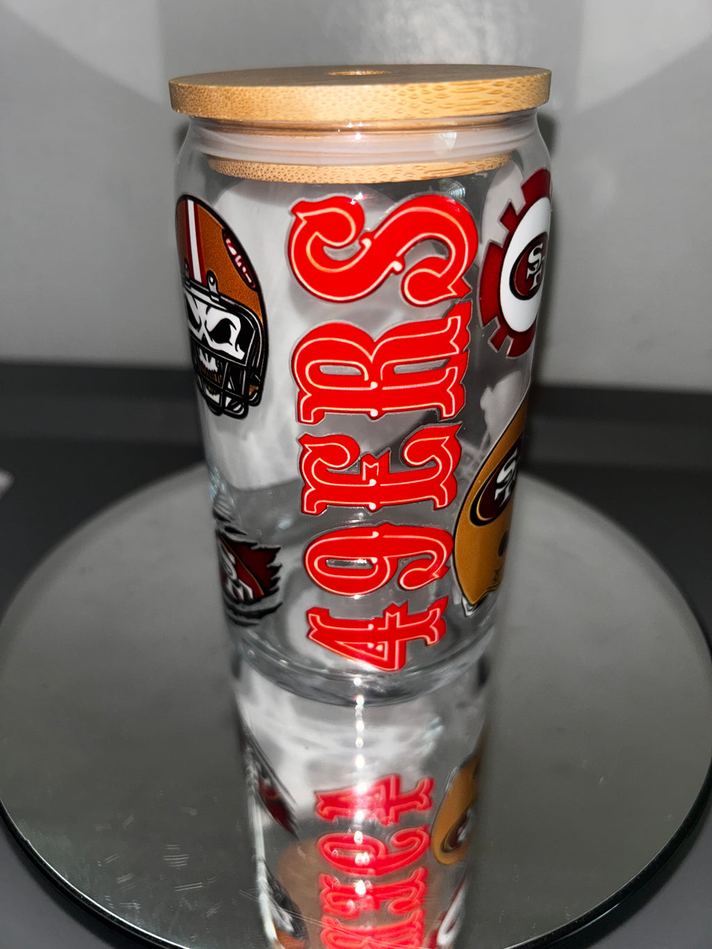 San Fran FOOTBALL 🏈 Glass Tumbler