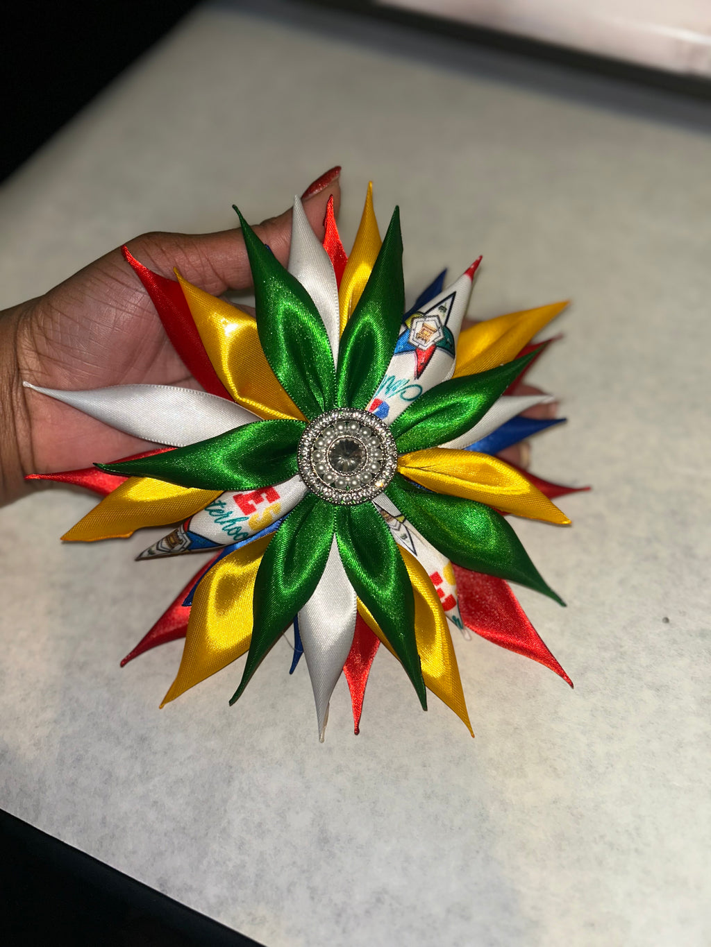 OES Flower Brooch