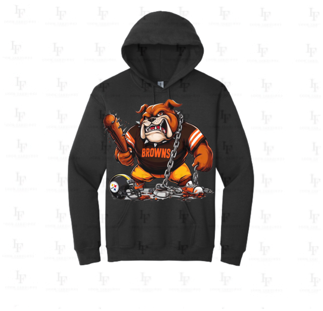 Big Dawg Browns / Steelers Hoodie