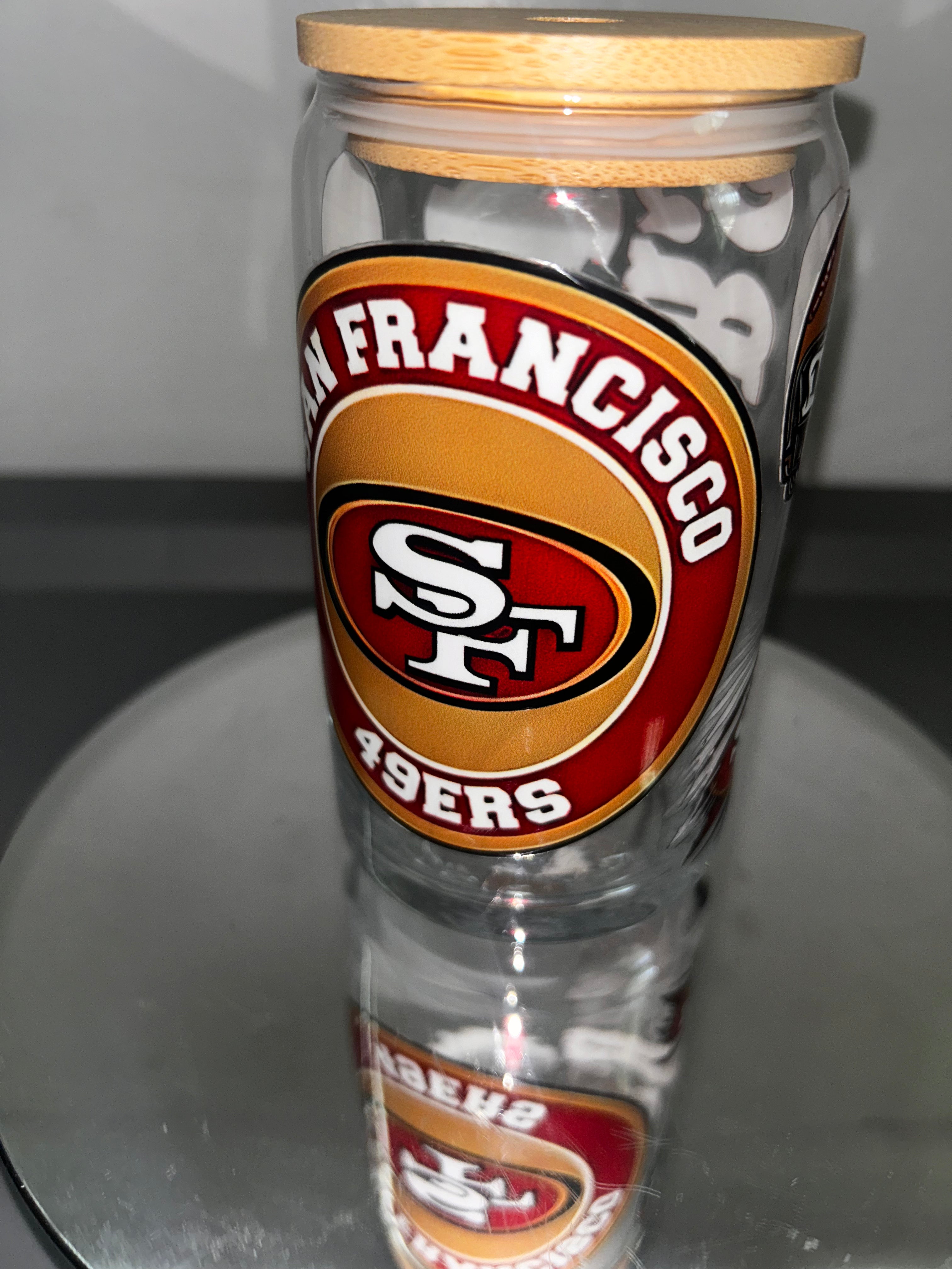 San Fran FOOTBALL 🏈 Glass Tumbler