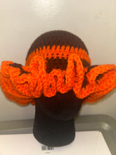 Brown and Orange Ruffle Hat