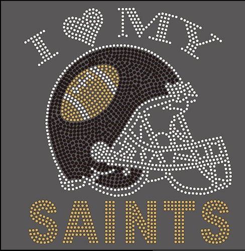 I ❤️ My Saints Rhinestone Tee