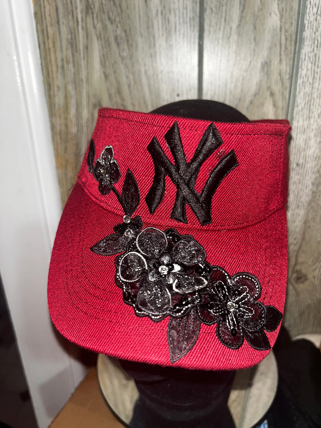 Burgundy NY Visor