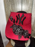 Burgundy NY Visor