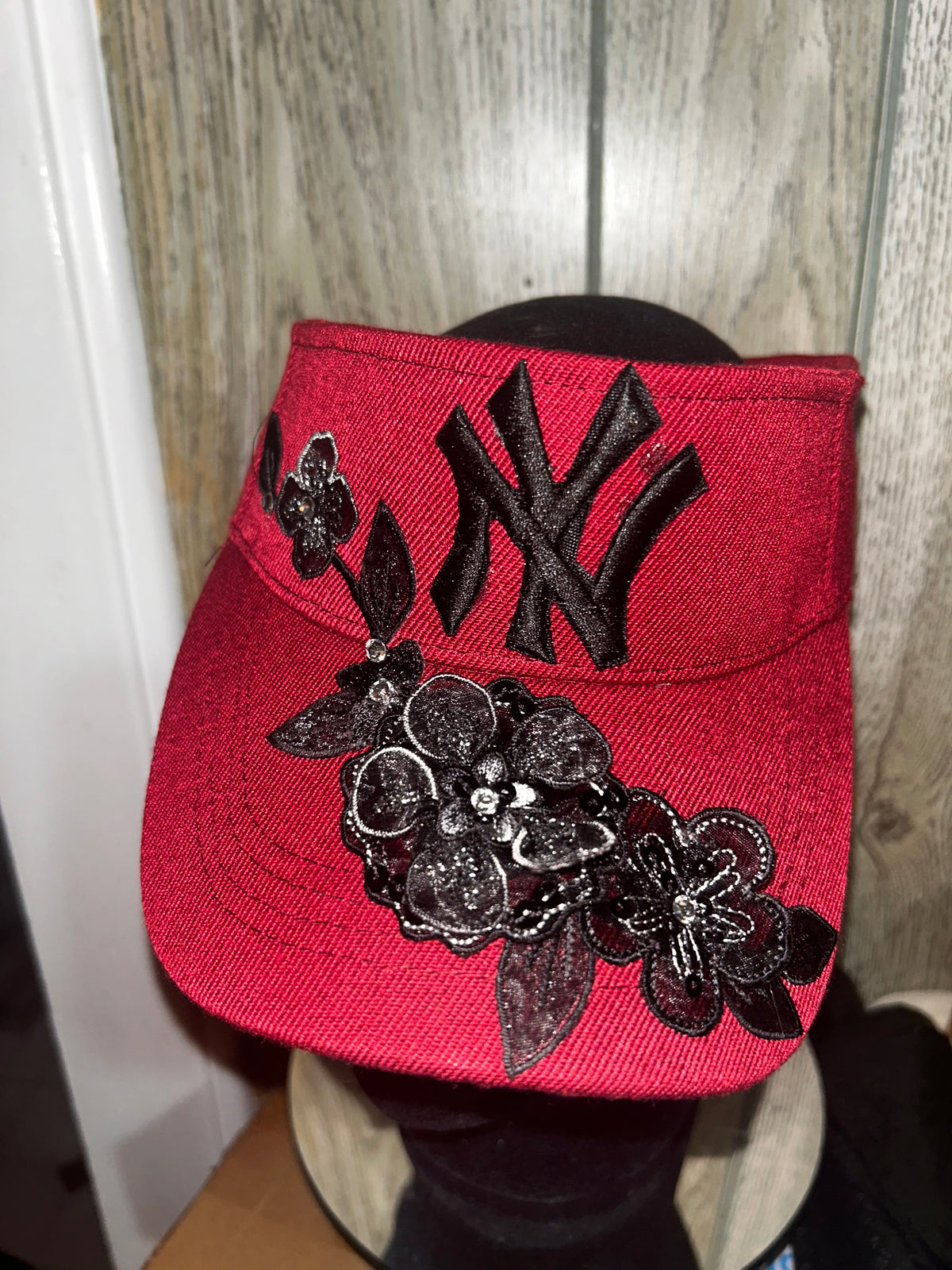 Burgundy NY Visor