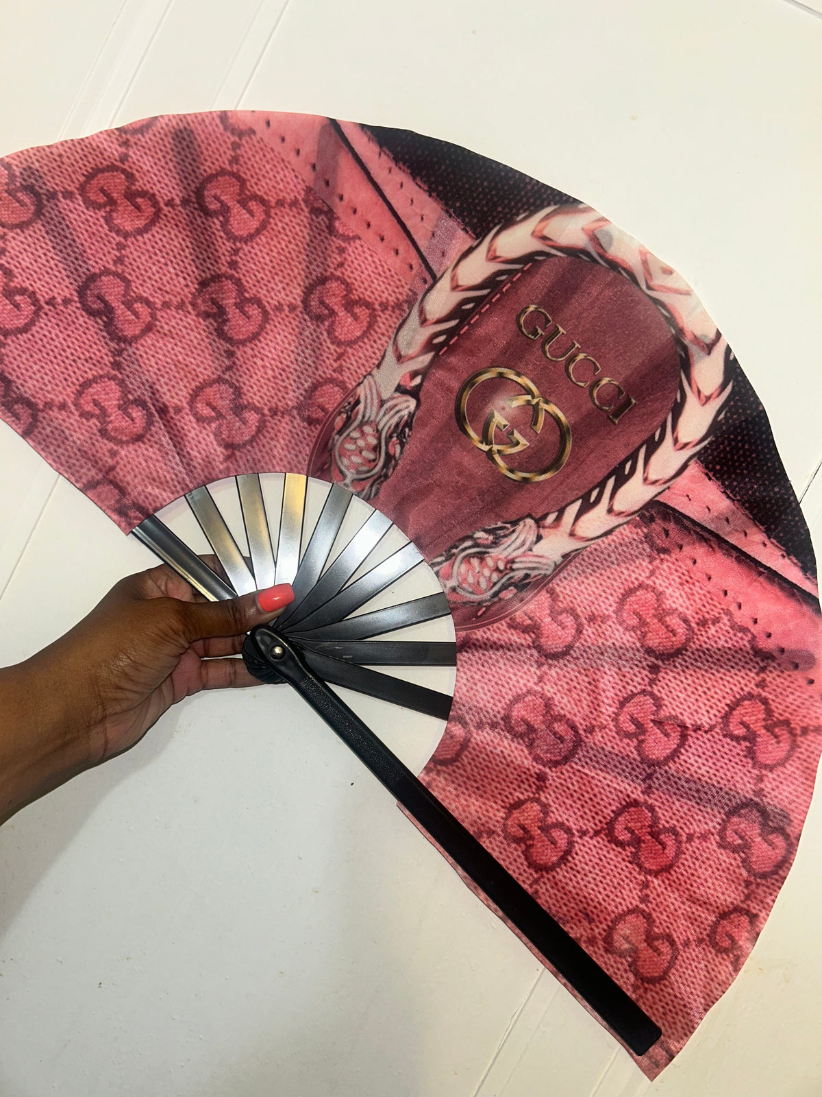 Pink GG Clack Fan