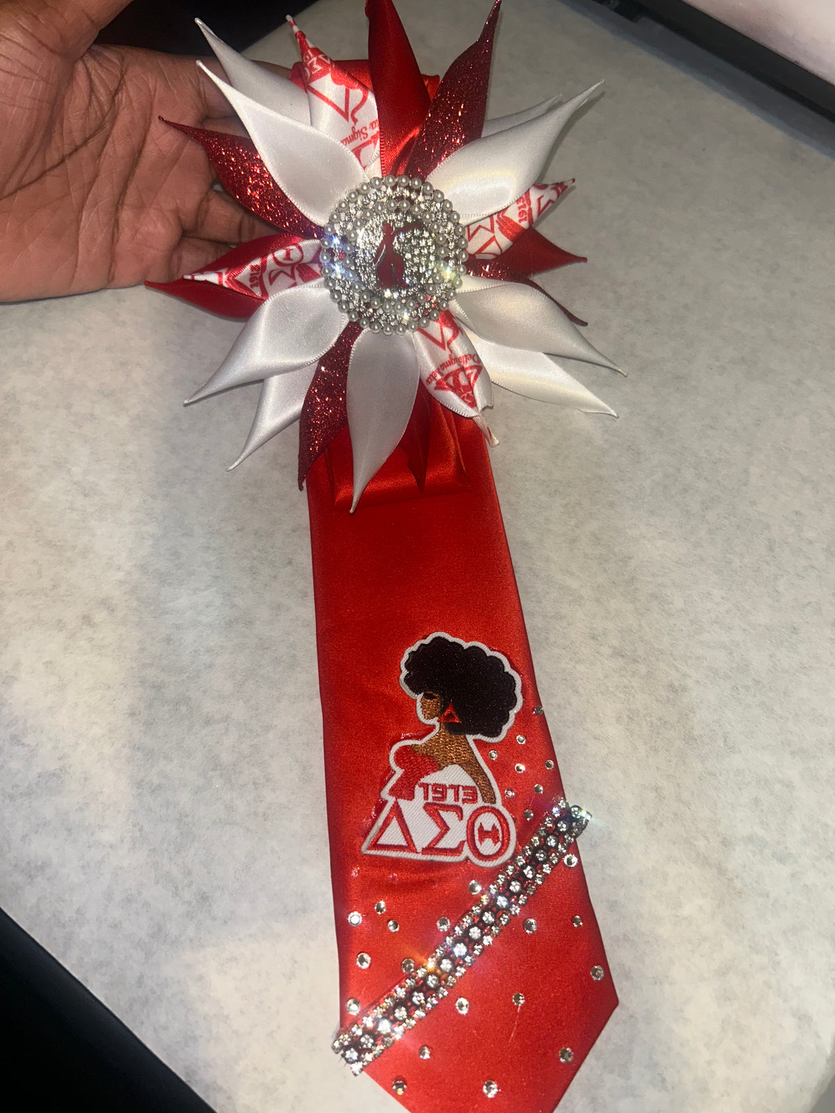 Delta Flower Brooch
