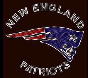 New England Patriots Rhinestone Tee