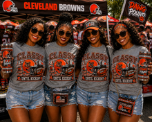 Classy Until Kickoff College Football T-Shirt | Women’s Game Day Tee | College Tailgate Shirt | Football Fan Shirt