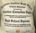 Custom Graduation Diploma Pillow | Personalized Class of 2026 Keepsake | Senior Graduation Gift | Memory Pillow