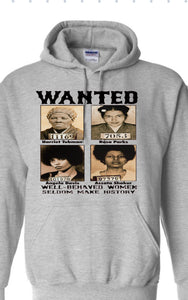 Wanted… Women mugshot Black History Hoodie