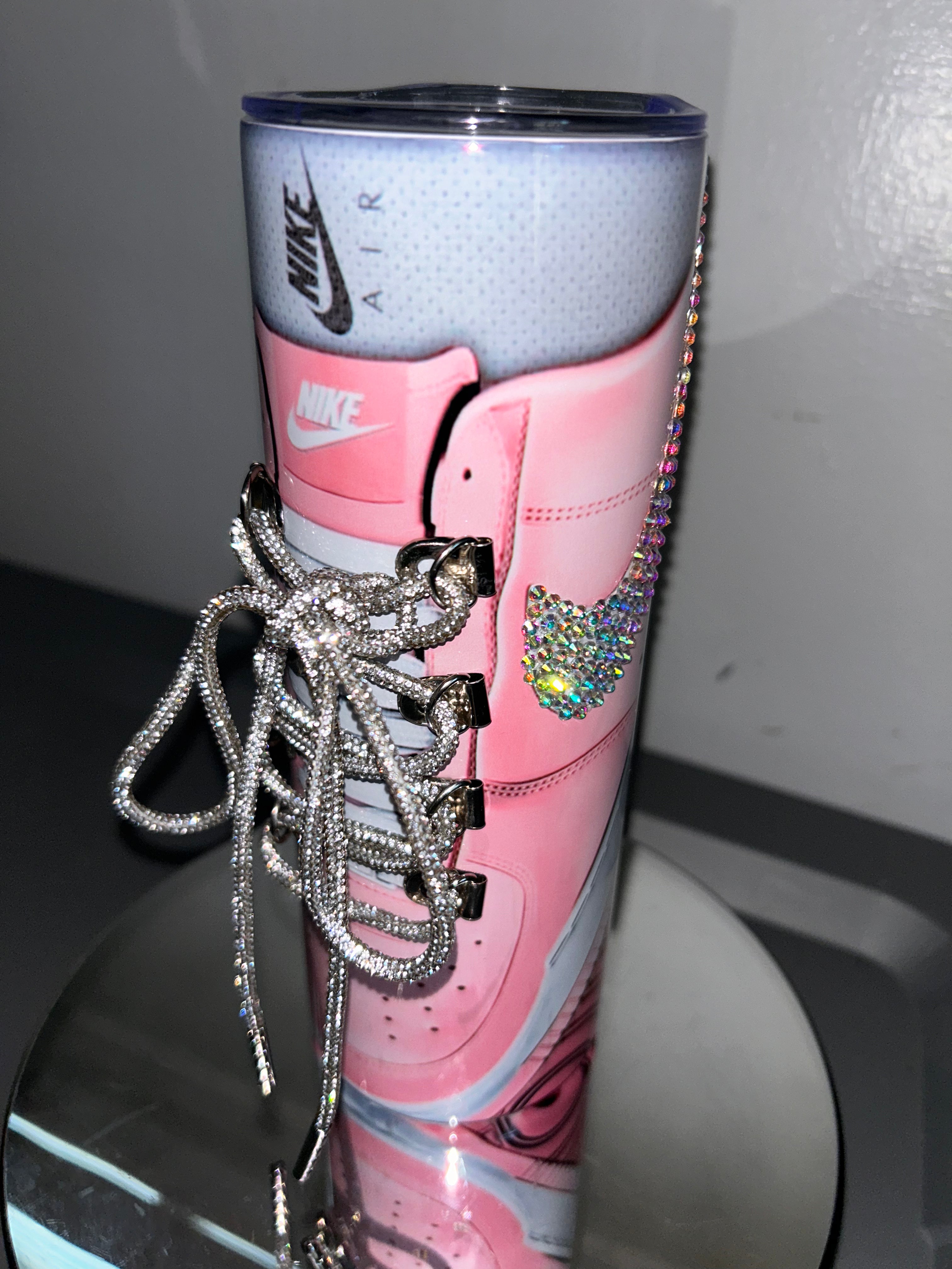 Tennis shoe bling string tumbler