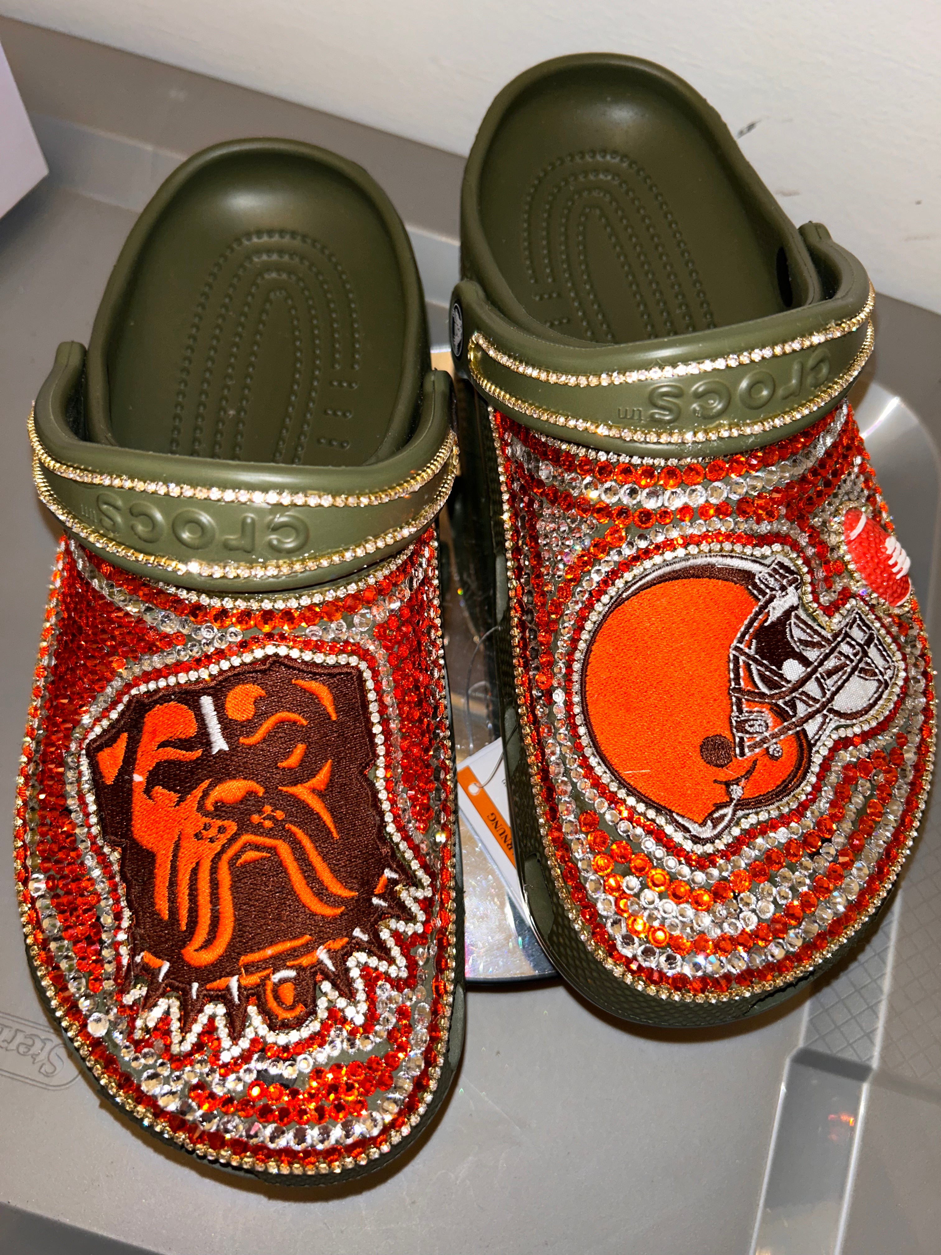 Cle Football Slides (Green)