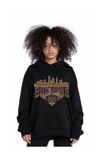 Browns in the City bling Hoodie