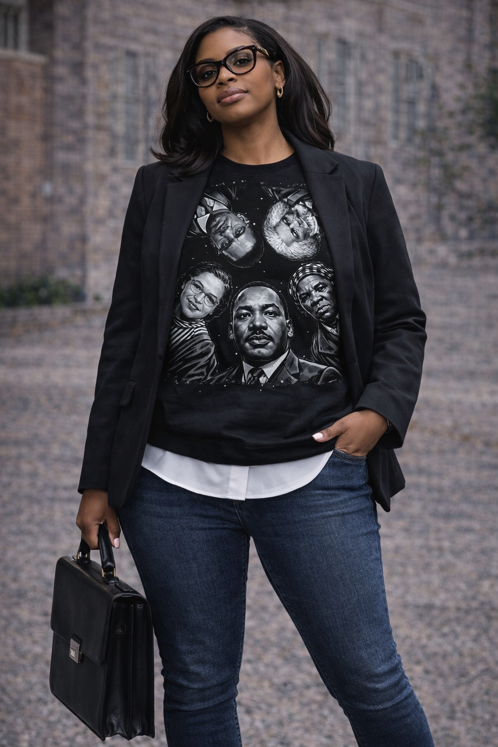 Black Excellence Leaders Sweatshirt | Professional Black History Apparel | Statement Crewneck