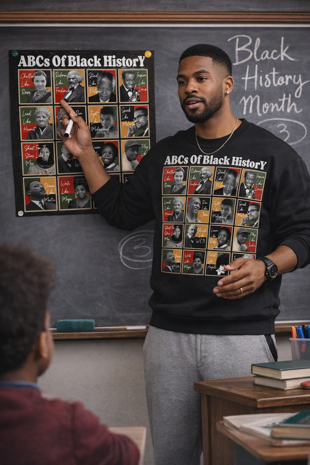 ABCs of Black History Sweatshirt | Educational Black History Apparel | Teacher & Classroom Crewneck