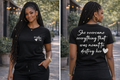 PowHerful Front Pocket & Inspirational Back Statement T-Shirt