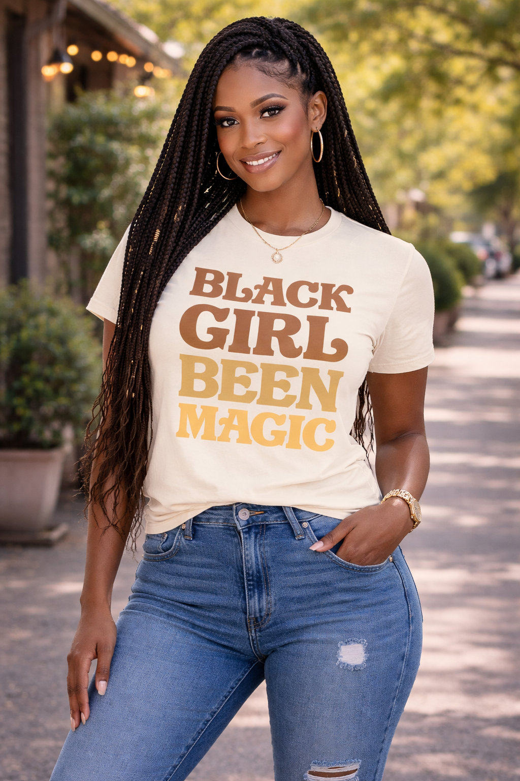 Black Girl Been Magic T-Shirt | Retro Empowerment Graphic Tee