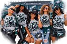 Classy Until Kickoff Football T-Shirt | Women’s Game Day Tee | Choose Your Team