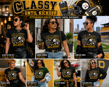 Classy Until Kickoff Football T-Shirt | Women’s Game Day Tee | Choose Your Team