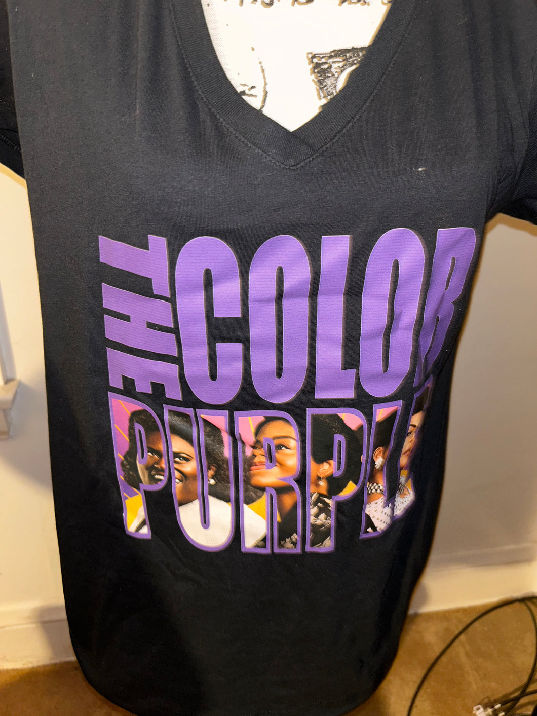 Color purple picture tee