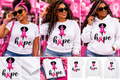 Dressed in Hope – Breast Cancer Awareness Afro Woman T-Shirt