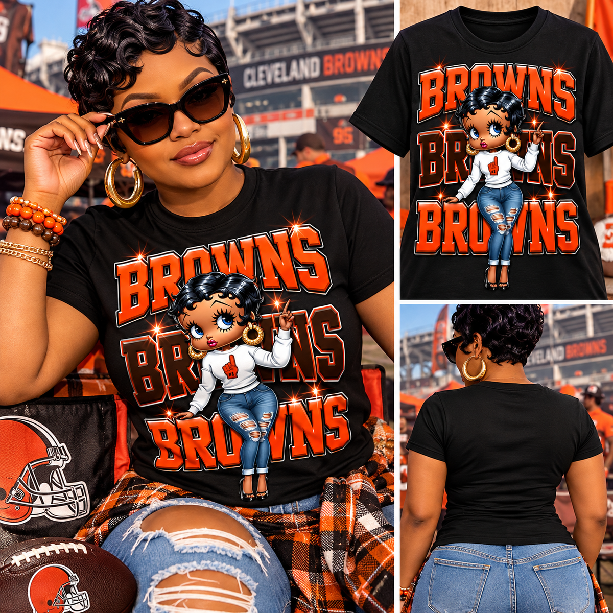 Browns Game Day Diva Graphic T-Shirt | Women's Cleveland Football Fan Tee