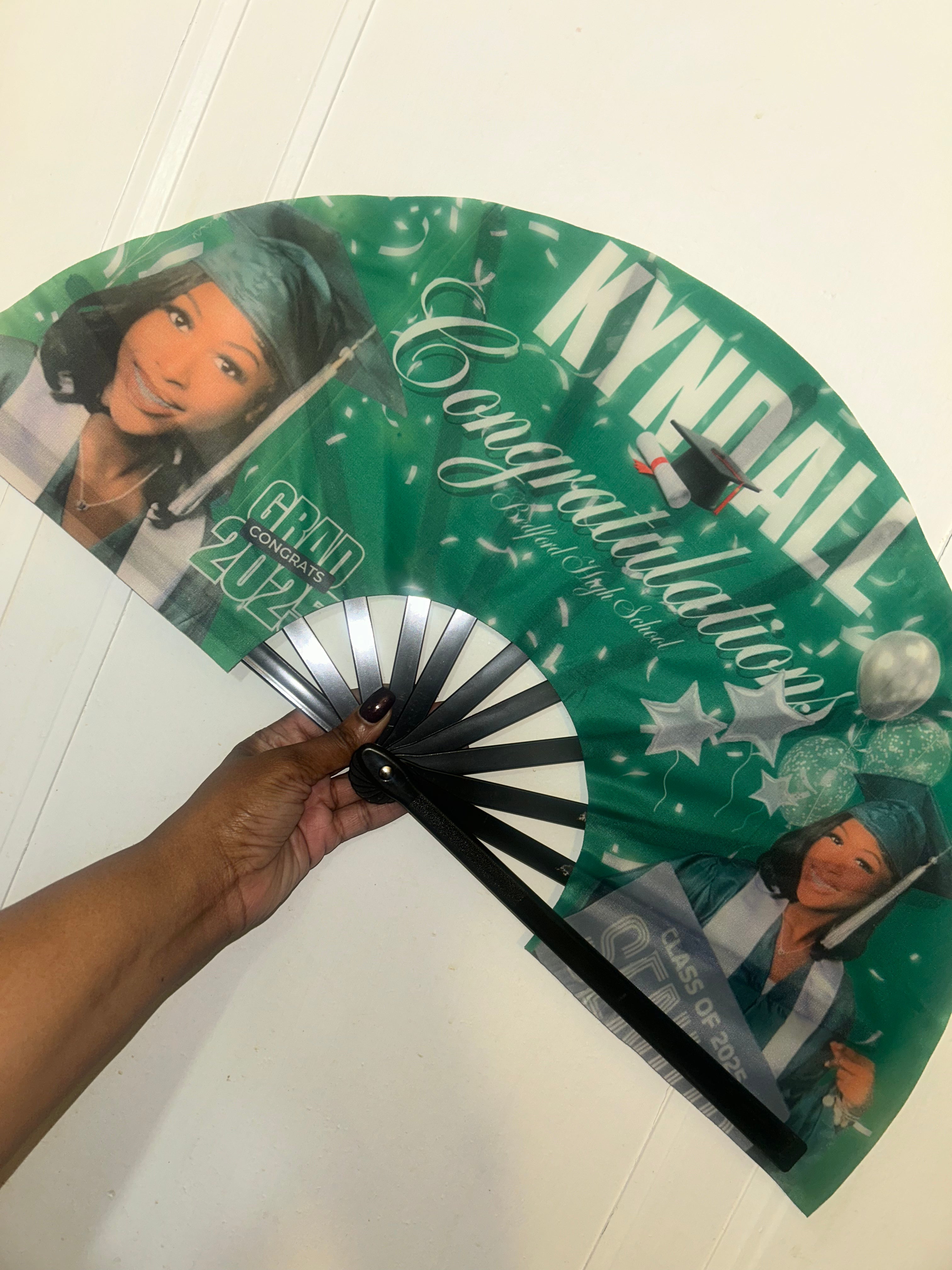 Custom graduation Fan