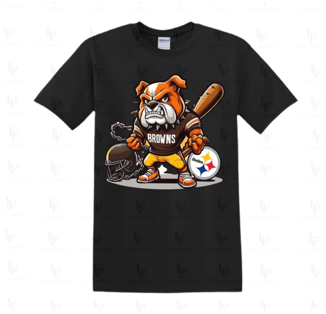 Browns Dawg Steelers tee