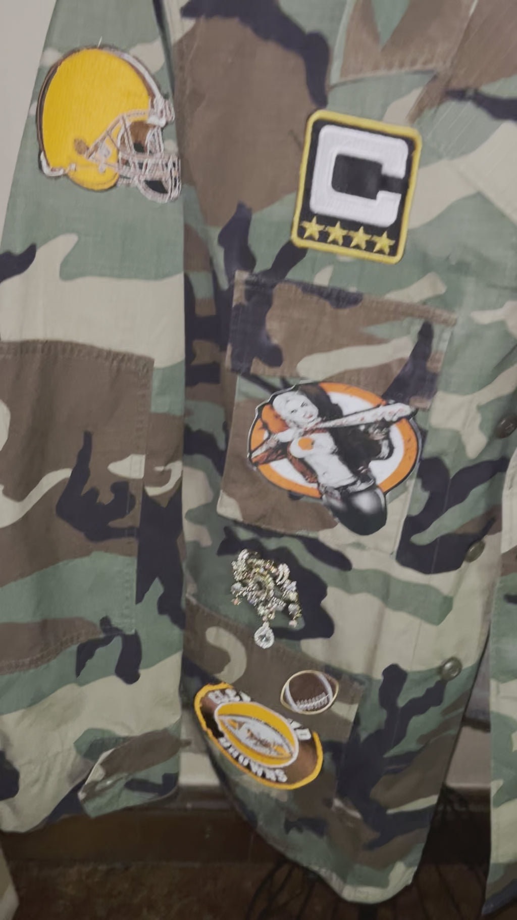 Custom Camo Football jacket