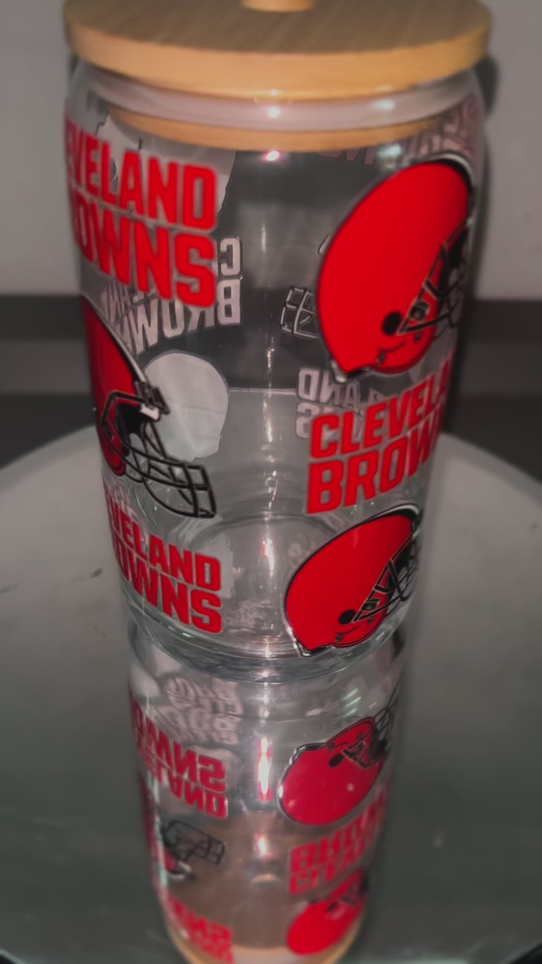 Cleve Football Glass Tumbler