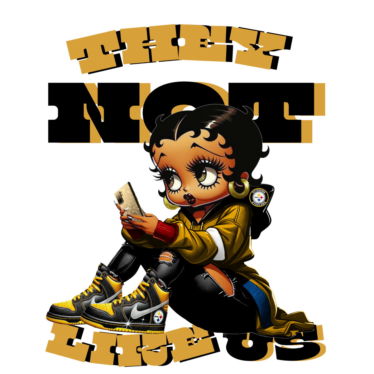 They Not Like Us Betty Boop Pittsburgh edition