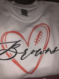 Browns Glitter Heart