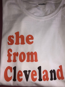 She From Cleveland Browns colors