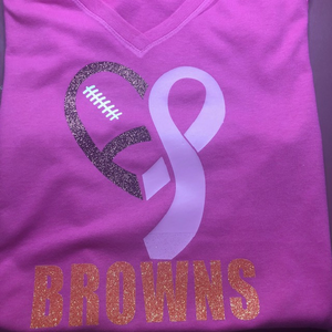 Breast Cancer Browns T-Shirt