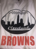Browns Football Glitter