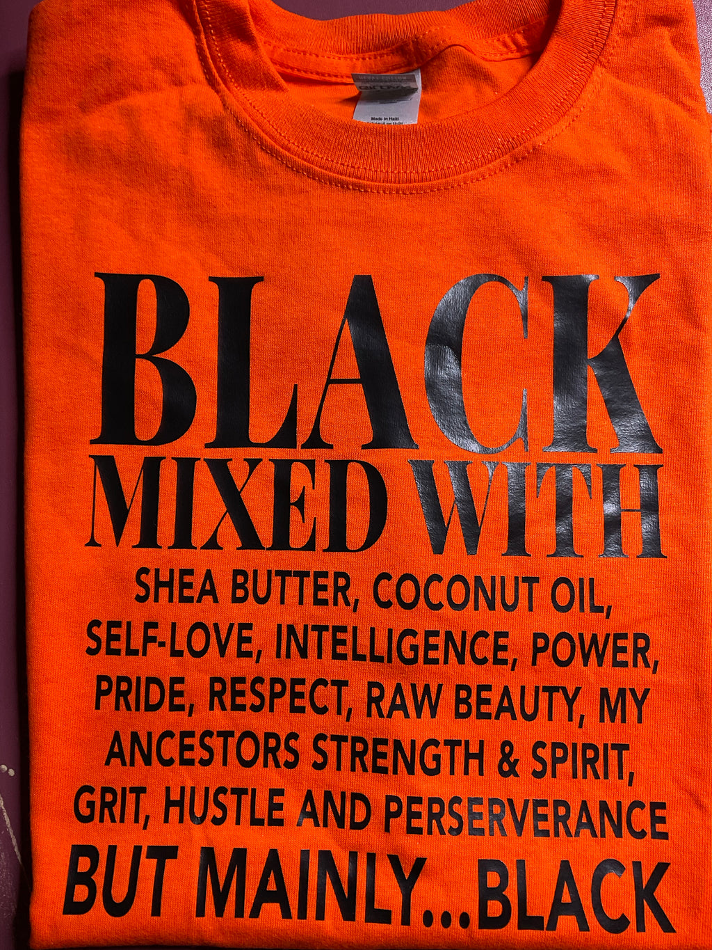 Black Mixed With….
