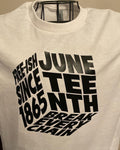 Juneteenth Cube, black and white